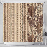 Women's Day Samoa Malu Tattoo Inspired Mix Teuila Shower Curtain Vintage Tapa