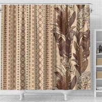 Women's Day Samoa Malu Tattoo Inspired Mix Teuila Shower Curtain Vintage Tapa