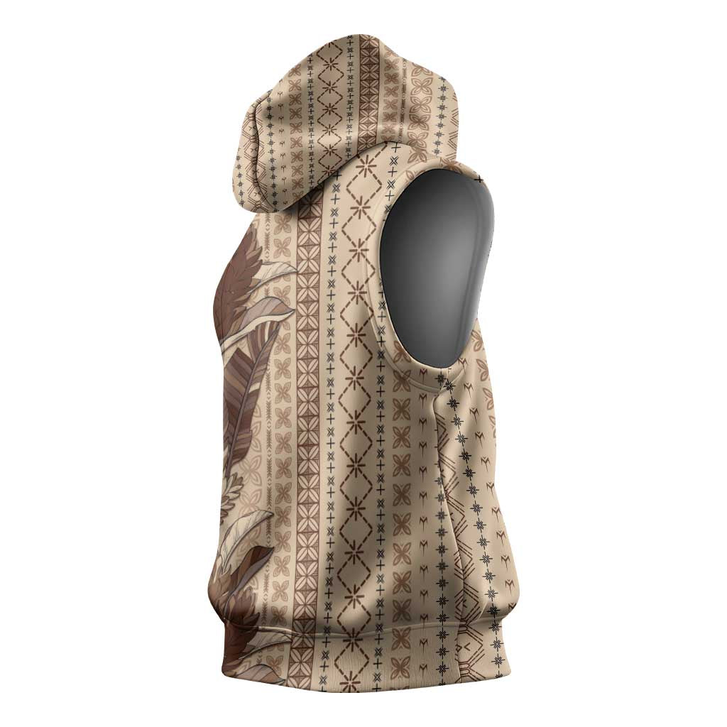 Women's Day Samoa Malu Tattoo Inspired Mix Teuila Sleeveless Hoodie Vintage Tapa LT7 - Polynesian Pride