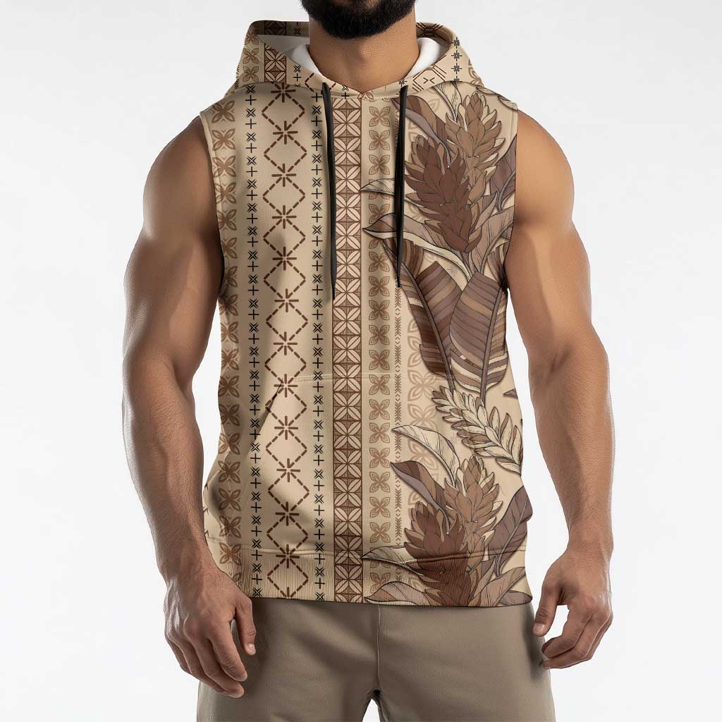 Women's Day Samoa Malu Tattoo Inspired Mix Teuila Sleeveless Hoodie Vintage Tapa LT7 - Polynesian Pride