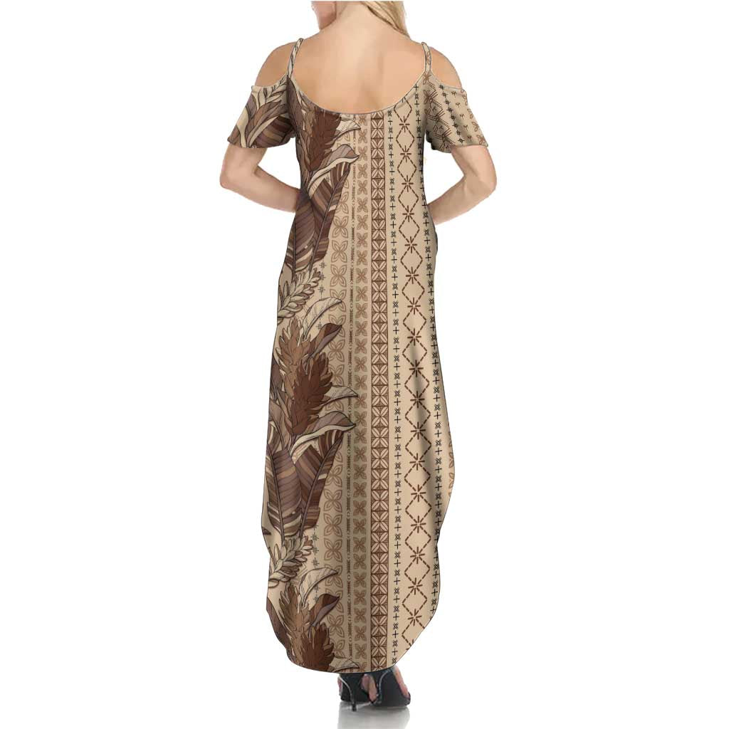 Women's Day Samoa Malu Tattoo Inspired Mix Teuila Summer Maxi Dress Vintage Tapa