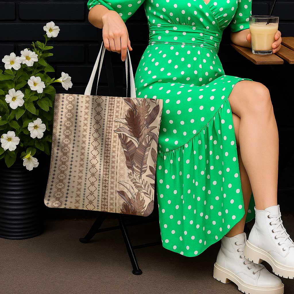 Women's Day Samoa Malu Tattoo Inspired Mix Teuila Tote Bag Vintage Tapa LT7 - Polynesian Pride
