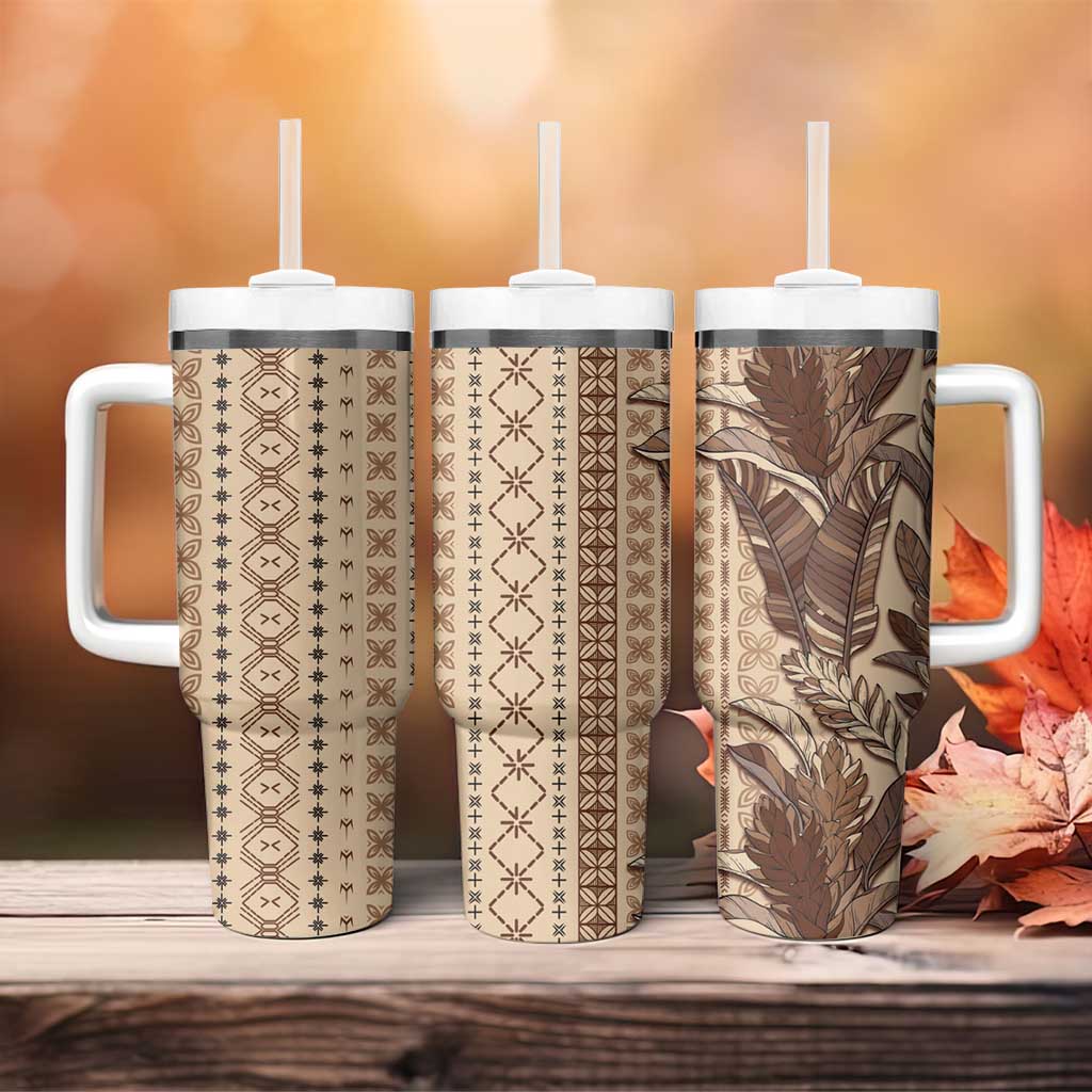 Women's Day Samoa Malu Tattoo Inspired Mix Teuila Tumbler With Handle Vintage Tapa