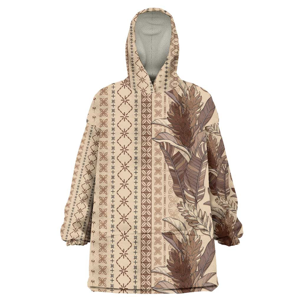 Women's Day Samoa Malu Tattoo Inspired Mix Teuila Wearable Blanket Hoodie Vintage Tapa