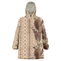 Women's Day Samoa Malu Tattoo Inspired Mix Teuila Wearable Blanket Hoodie Vintage Tapa