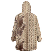 Women's Day Samoa Malu Tattoo Inspired Mix Teuila Wearable Blanket Hoodie Vintage Tapa