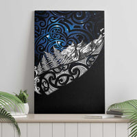 Maori Matariki Canvas Wall Art Landscape Styled Fern - Galaxy