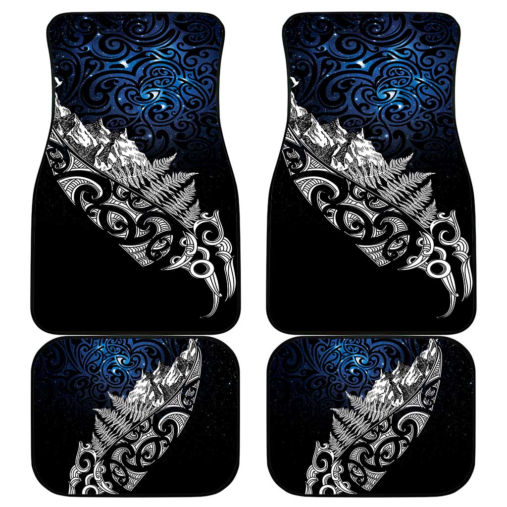 Maori Matariki Car Mats Landscape Styled Fern - Galaxy