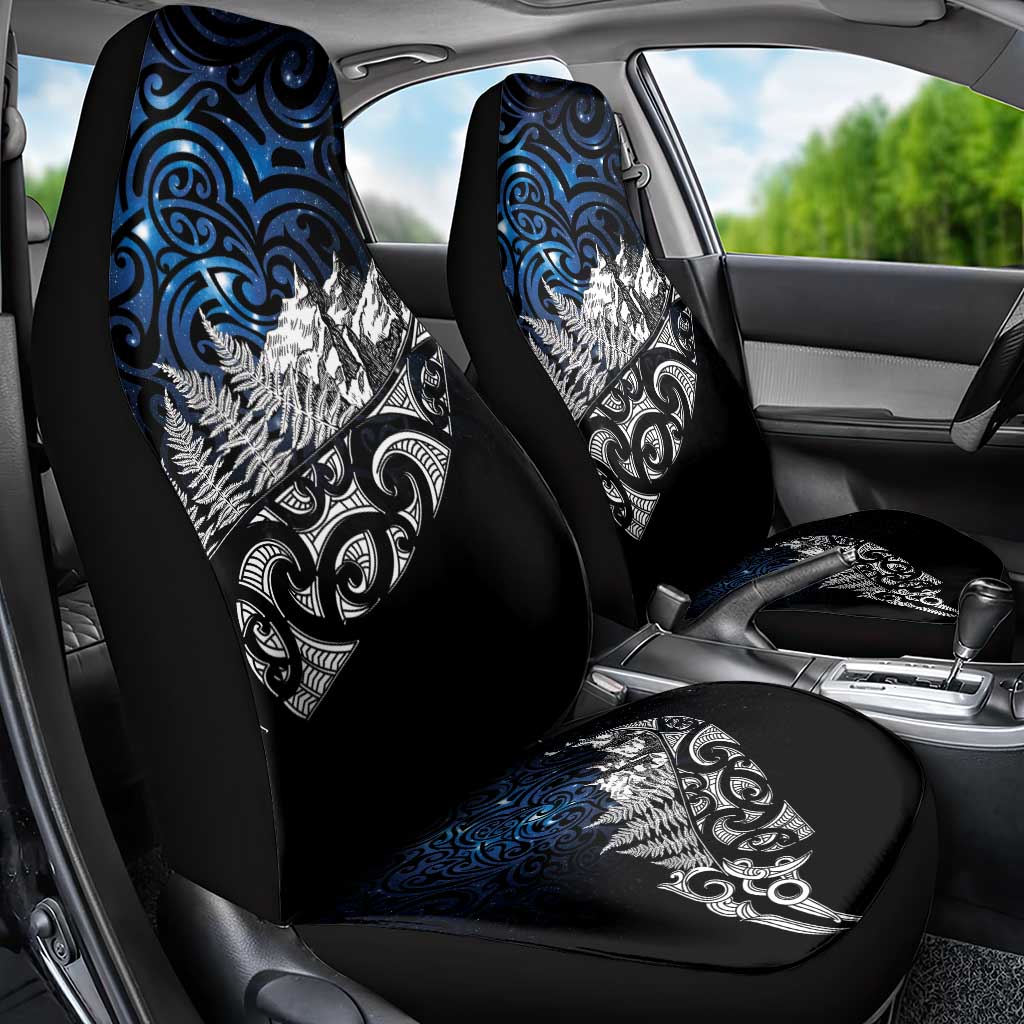 Maori Matariki Car Seat Cover Landscape Styled Fern - Galaxy