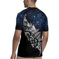 Maori Matariki Rugby Jersey Landscape Styled Fern - Galaxy LT7 - Polynesian Pride