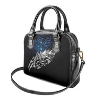 Maori Matariki Shoulder Handbag Landscape Styled Fern - Galaxy