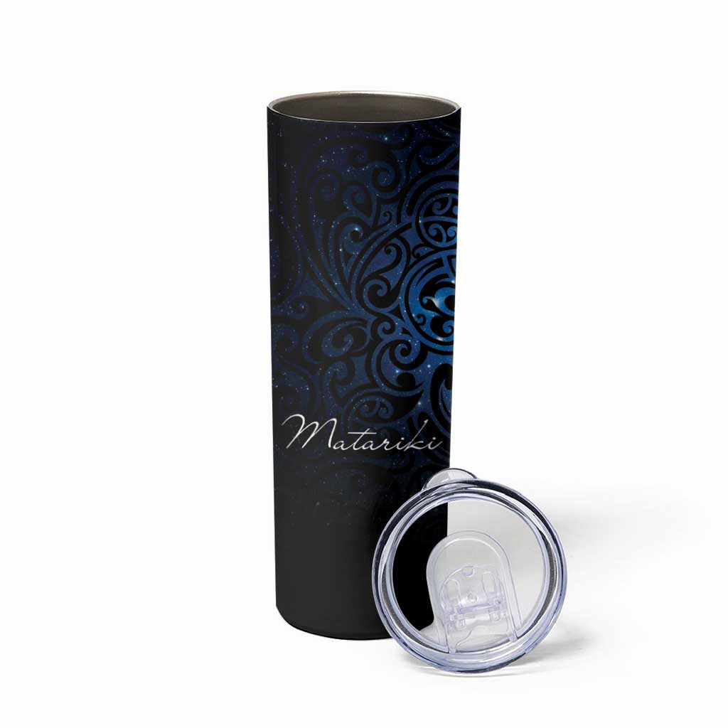 Maori Matariki Skinny Tumbler Landscape Styled Fern - Galaxy LT7 - Polynesian Pride