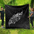 Maori Matariki Quilt Landscape Styled Fern - Monochrome