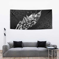 Maori Matariki Tapestry Landscape Styled Fern - Monochrome
