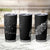 Maori Matariki Tumbler Cup Landscape Styled Fern - Monochrome