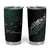 Maori Matariki Tumbler Cup Landscape Styled Fern - Paua Shell