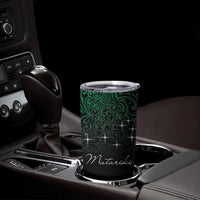 Maori Matariki Tumbler Cup Landscape Styled Fern - Paua Shell LT7 - Polynesian Pride