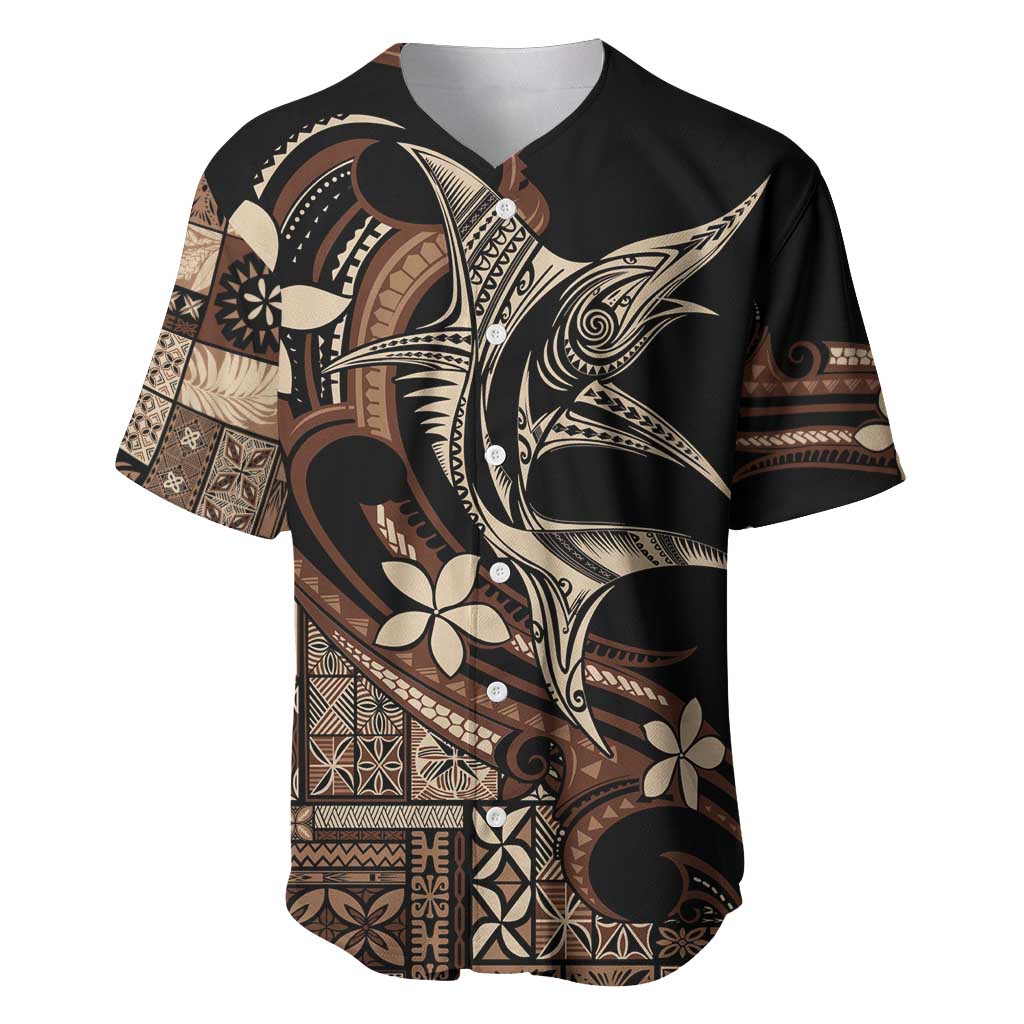 Samoa Manuia le Aso Tuto'atasi Baseball Jersey Siapo Mamanu Mix Tatau Marlin
