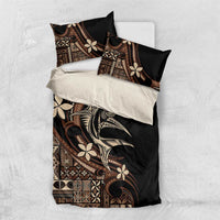 Samoa Manuia le Aso Tuto'atasi Bedding Set Siapo Mamanu Mix Tatau Marlin
