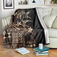 Samoa Manuia le Aso Tuto'atasi Blanket Siapo Mamanu Mix Tatau Marlin