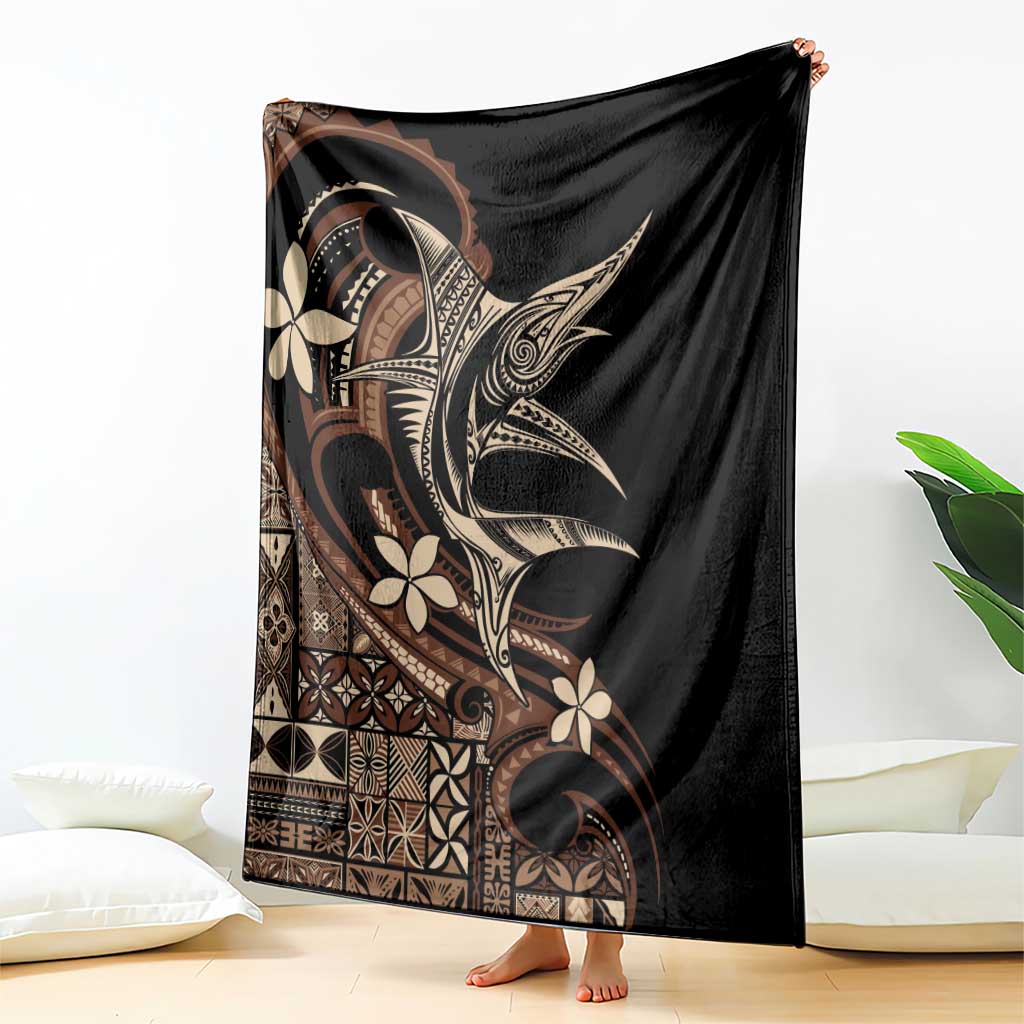 Samoa Manuia le Aso Tuto'atasi Blanket Siapo Mamanu Mix Tatau Marlin