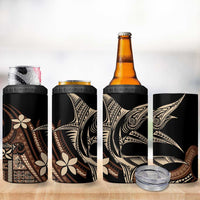 Samoa Manuia le Aso Tuto'atasi 4 in 1 Can Cooler Tumbler Siapo Mamanu Mix Tatau Marlin LT7 - Polynesian Pride