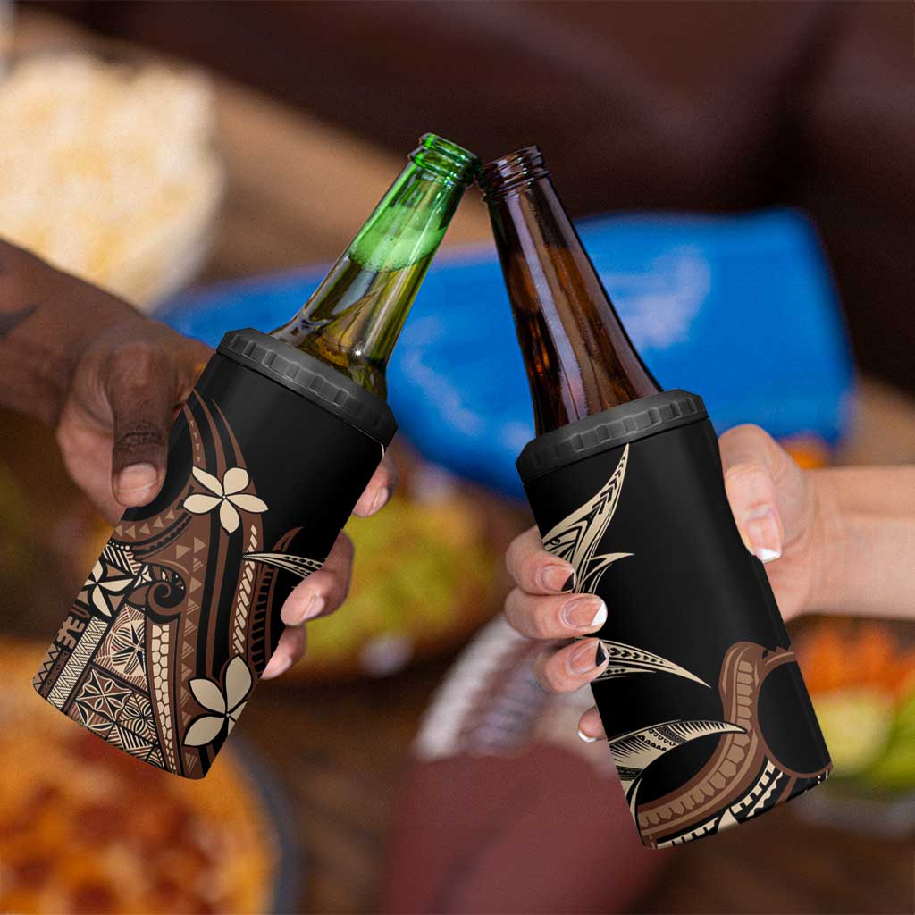 Samoa Manuia le Aso Tuto'atasi 4 in 1 Can Cooler Tumbler Siapo Mamanu Mix Tatau Marlin LT7 - Polynesian Pride