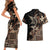 Samoa Manuia le Aso Tuto'atasi Couples Matching Short Sleeve Bodycon Dress and Hawaiian Shirt Siapo Mamanu Mix Tatau Marlin