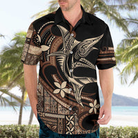 Samoa Manuia le Aso Tuto'atasi Hawaiian Shirt Siapo Mamanu Mix Tatau Marlin