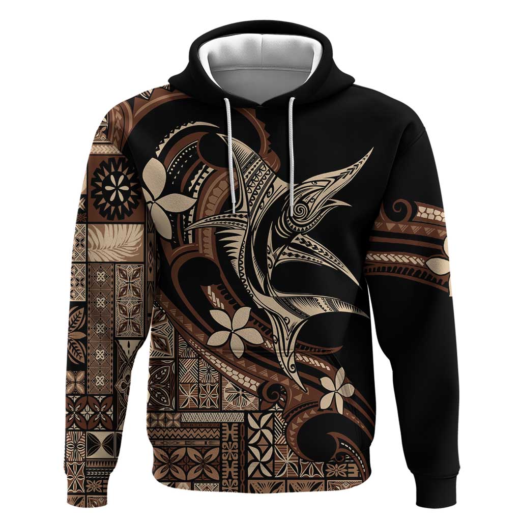 Samoa Manuia le Aso Tuto'atasi Hoodie Siapo Mamanu Mix Tatau Marlin