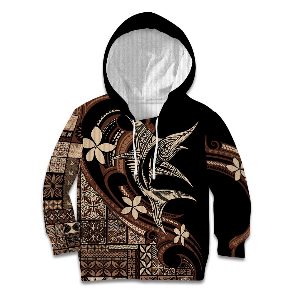 Samoa Manuia le Aso Tuto'atasi Kid Hoodie Siapo Mamanu Mix Tatau Marlin