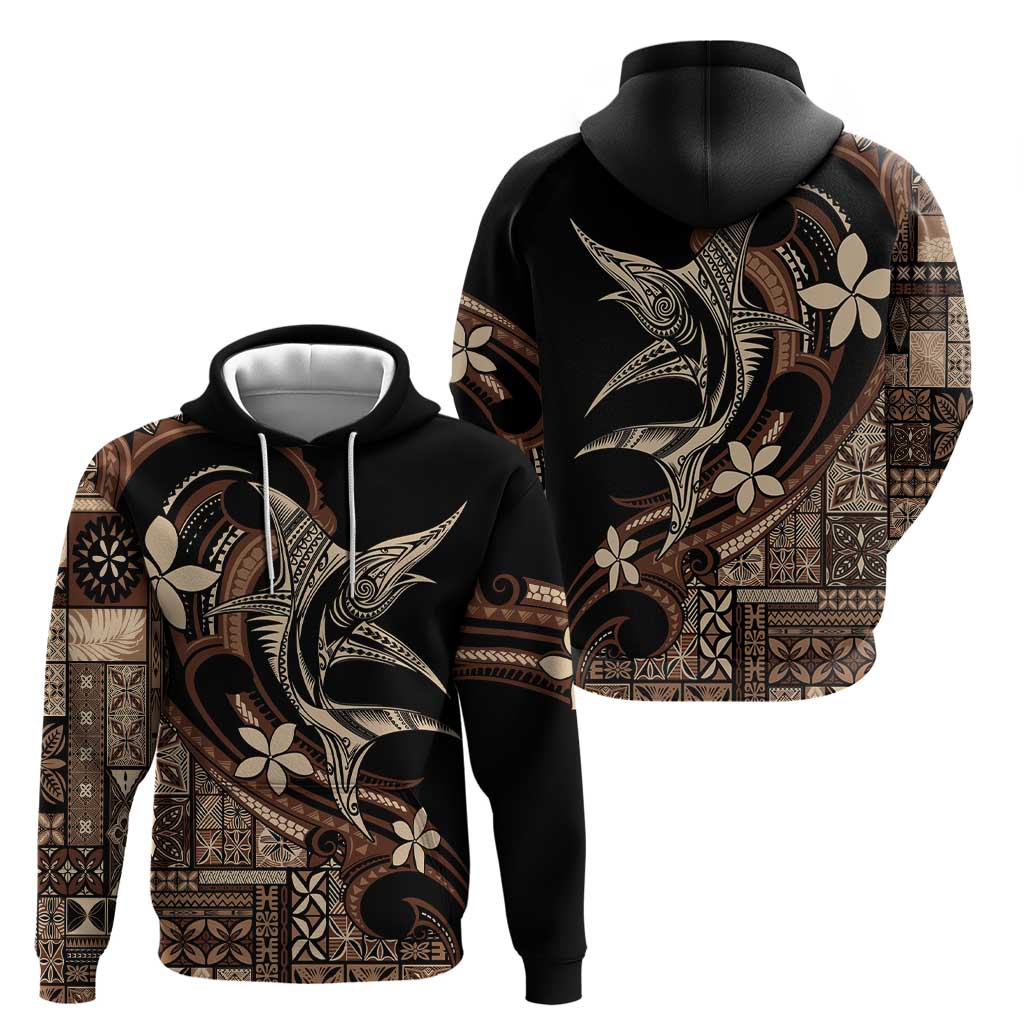 Samoa Manuia le Aso Tuto'atasi Zip Hoodie Siapo Mamanu Mix Tatau Marlin