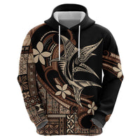 Samoa Manuia le Aso Tuto'atasi Zip Hoodie Siapo Mamanu Mix Tatau Marlin