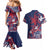 Samoa Manuia le Aso Tuto'atasi Couples Matching Mermaid Dress and Hawaiian Shirt Siapo Mamanu Mix Tatau Marlin - Flag Color
