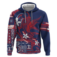 Samoa Manuia le Aso Tuto'atasi Zip Hoodie Siapo Mamanu Mix Tatau Marlin - Flag Color