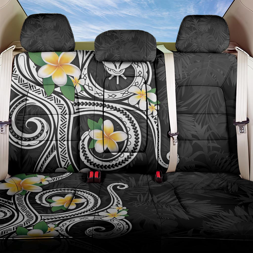 Kanaka Maoli Hawaii Plumeria Back Car Seat Cover Dancing Tentacles Black Style