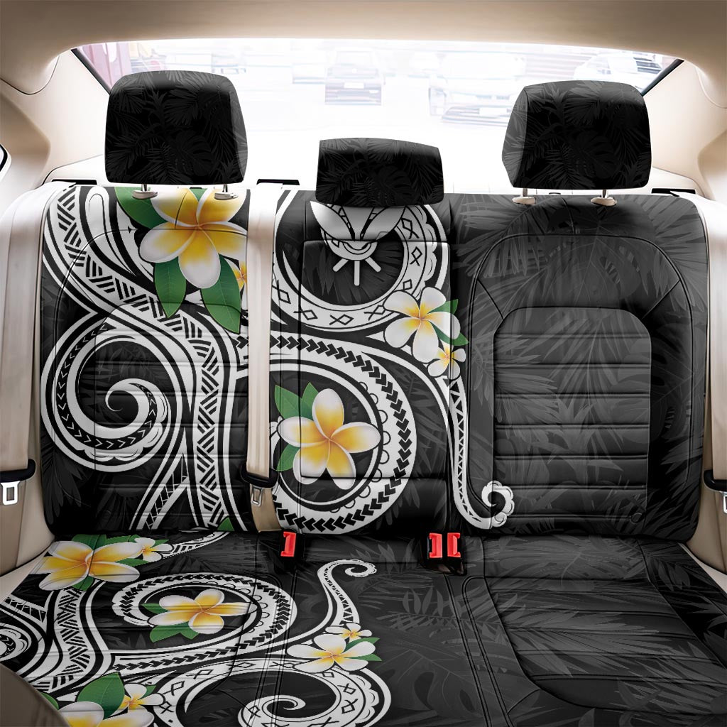 Kanaka Maoli Hawaii Plumeria Back Car Seat Cover Dancing Tentacles Black Style