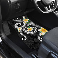 Kanaka Maoli Hawaii Plumeria Car Mats Dancing Tentacles Black Style