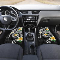 Kanaka Maoli Hawaii Plumeria Car Mats Dancing Tentacles Black Style