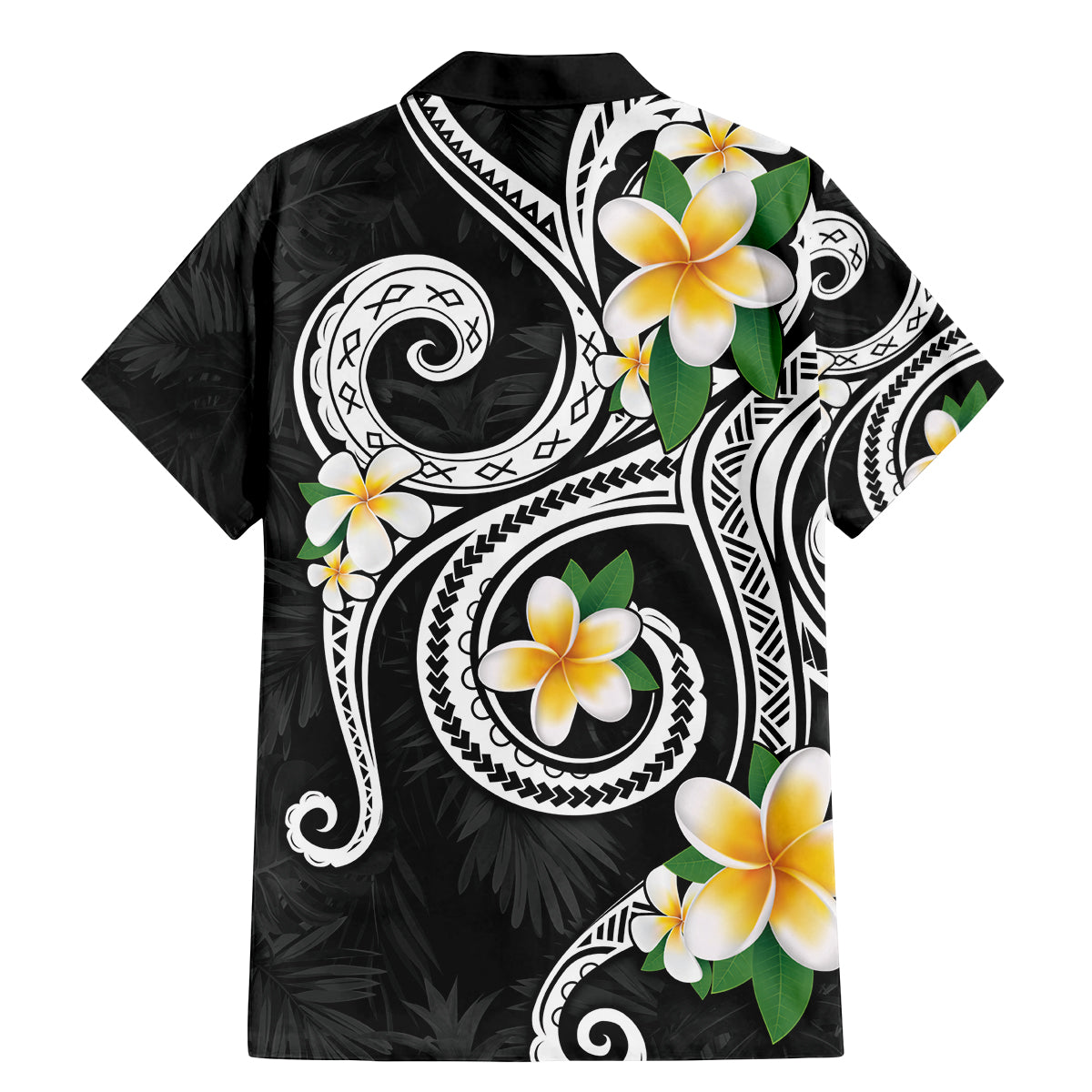 Kanaka Maoli Hawaii Plumeria Family Matching Mermaid Dress and Hawaiian Shirt Dancing Tentacles Black Style LT7 - Polynesian Pride