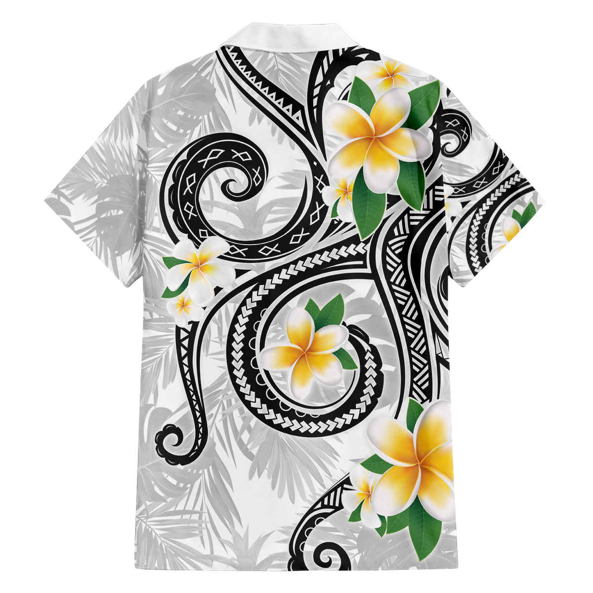 Kanaka Maoli Hawaii Plumeria Family Matching Off Shoulder Maxi Dress and Hawaiian Shirt Dancing Tentacles White Style LT7 - Polynesian Pride