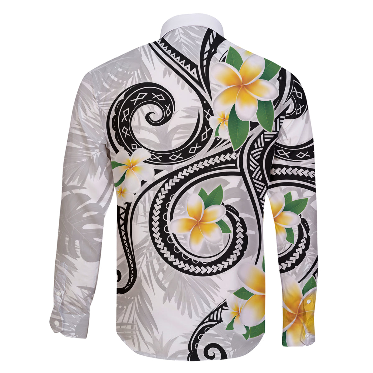 Kanaka Maoli Hawaii Plumeria Family Matching Short Sleeve Bodycon Dress and Hawaiian Shirt Dancing Tentacles White Style LT7 - Polynesian Pride