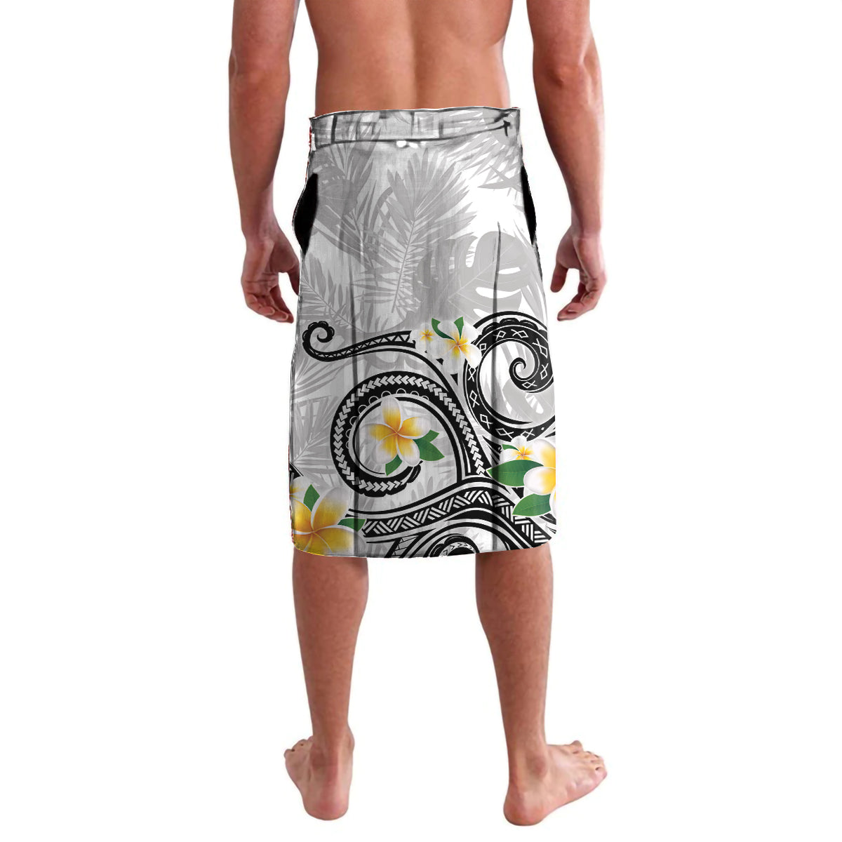 Kanaka Maoli Hawaii Plumeria Lavalava Dancing Tentacles White Style