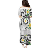 Kanaka Maoli Hawaii Plumeria Puletasi Dancing Tentacles White Style