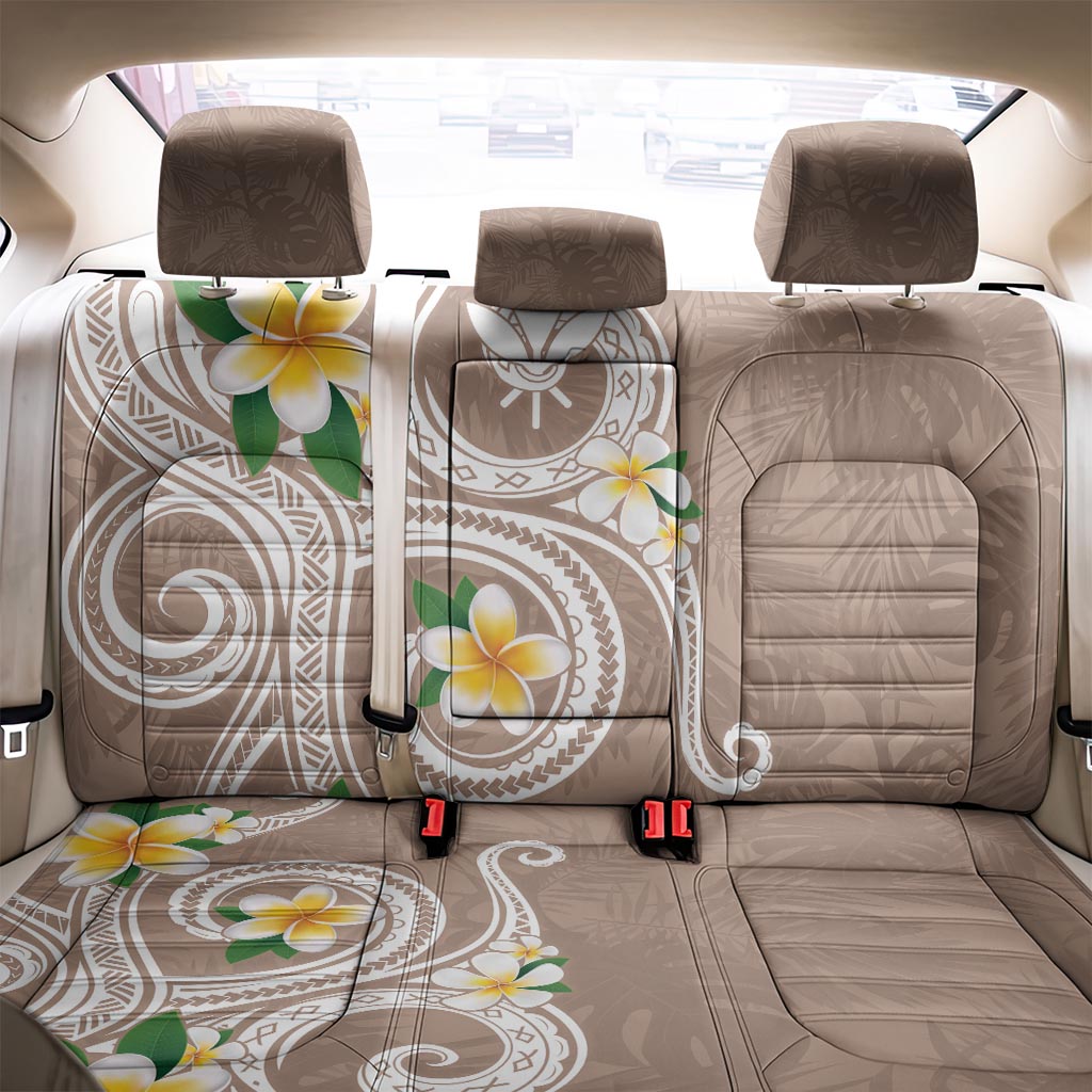 Kanaka Maoli Hawaii Plumeria Back Car Seat Cover Dancing Tentacles Beige Style LT7