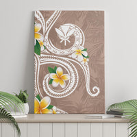 Kanaka Maoli Hawaii Plumeria Canvas Wall Art Dancing Tentacles Beige Style LT7