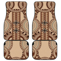 Bula Fiji Vintage Car Mats Brown Masi Motifs LT7 - Polynesian Pride