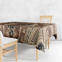 Bula Fiji Vintage Tablecloth Brown Masi Motifs