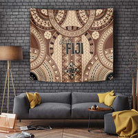 Bula Fiji Vintage Tapestry Brown Masi Motifs