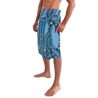 Bula Fiji Vintage Lavalava Prussian Blue Masi Motifs